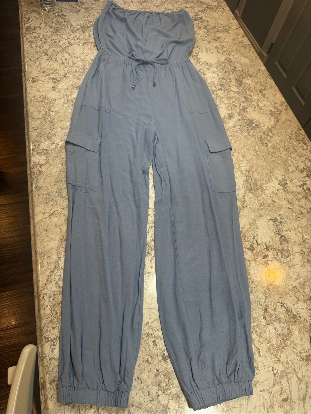 Miss Posh Strapless Jogger Jumpsuit